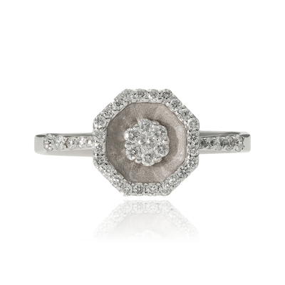 Fehér arany gyűrű 52-es méret (B11831_4I)